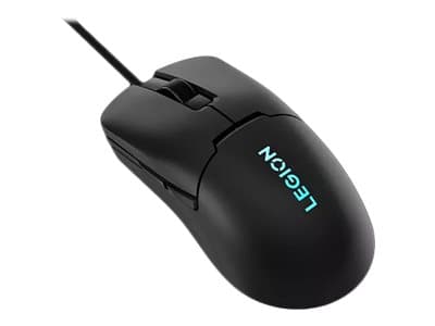 Lenovo Legion M300s RGB - Mus - höger- och vänsterhänta - optisk - 6 knappar - kabelansluten - USB 2.0 - skuggsvart - detaljhandel - CRU Svart