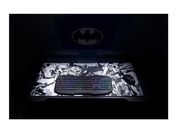 Subsonic - Batman - Anti-Rutsch-Mauspad XXL 90 mm x 40 mm mit Perlenbesatz - Offizielle Lizenz DC Comics