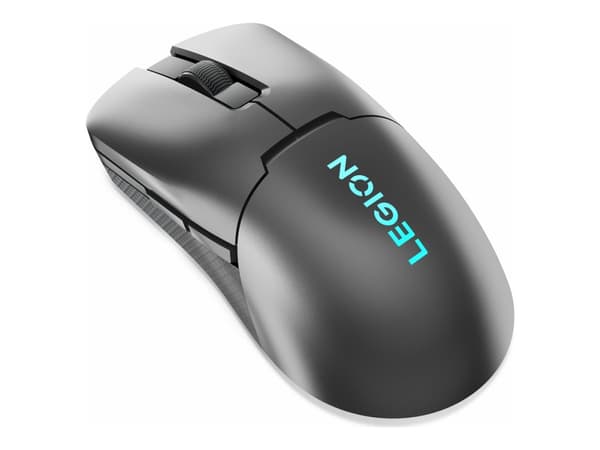 Lenovo Legion M600s - Mus - Qi - høyre- og venstrehåndet - optisk - 6 knapper - trådløs, kablet - 2.4 GHz, USB-C, Bluetooth 5.0 - steingrå - løsvekt