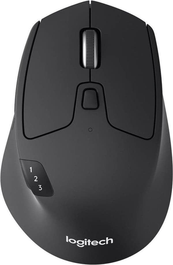 Logitech M720 Triathlon-mus Svart, Vit