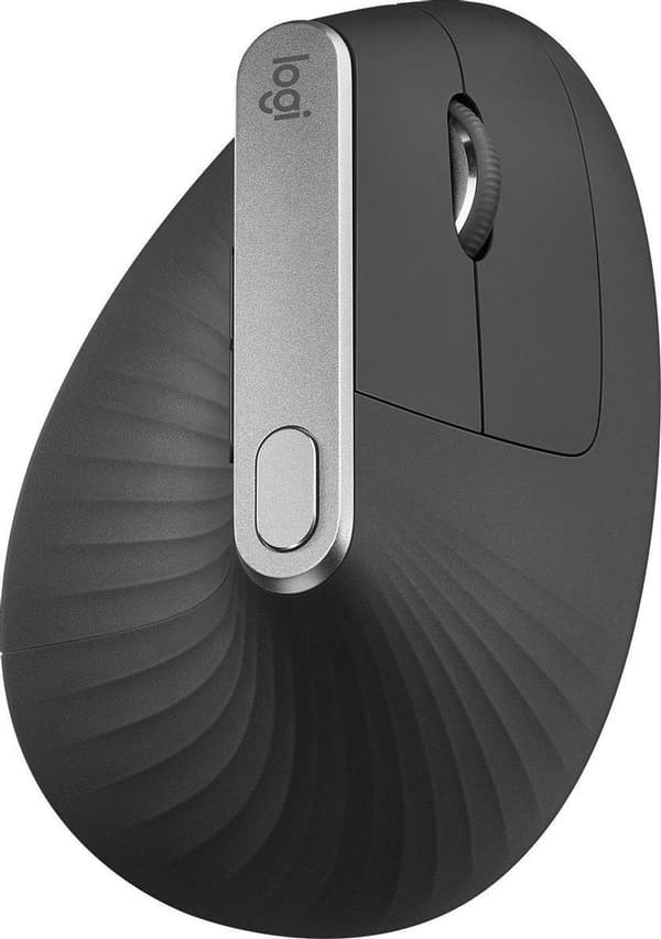 Logitech MX Vertical Advanced Ergonimisk mus RF Trådløs+Bluetooth Optisk 4000 DPI Højre hånd