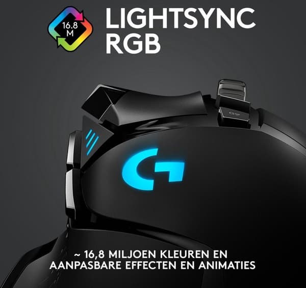 Logitech G502 LIGHTSPEED - Langaton pelihiiri - 25K DPI - Musta