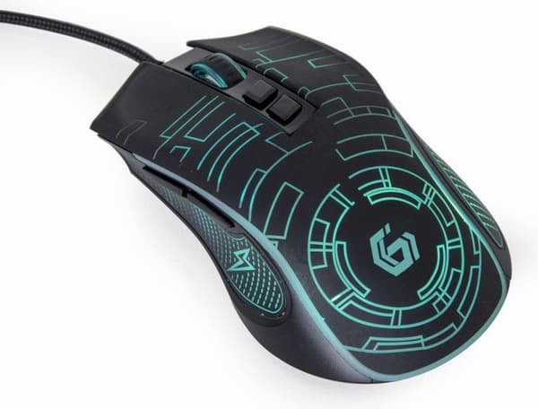 Gembird MUSG-RGB-01 mus Höger USB Type-A 3600 DPI Svart