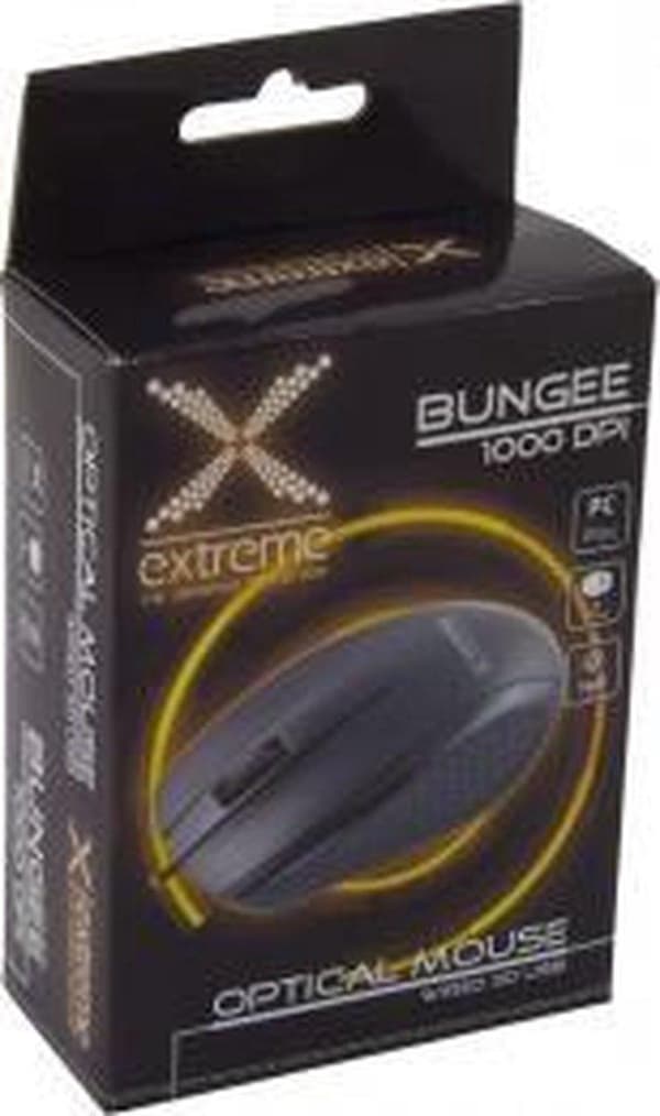 Extreme XM110K mus USB Typ-A Optisk 1000 DPI Högerhänt