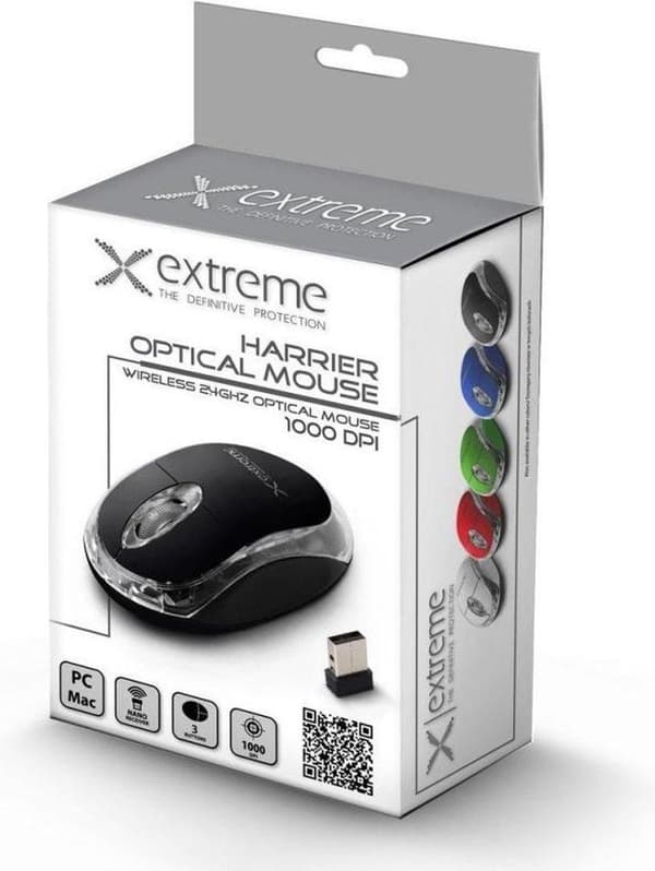 Extreme XM105K mus Ambidextrous RF Wireless Optical 1000 DPI