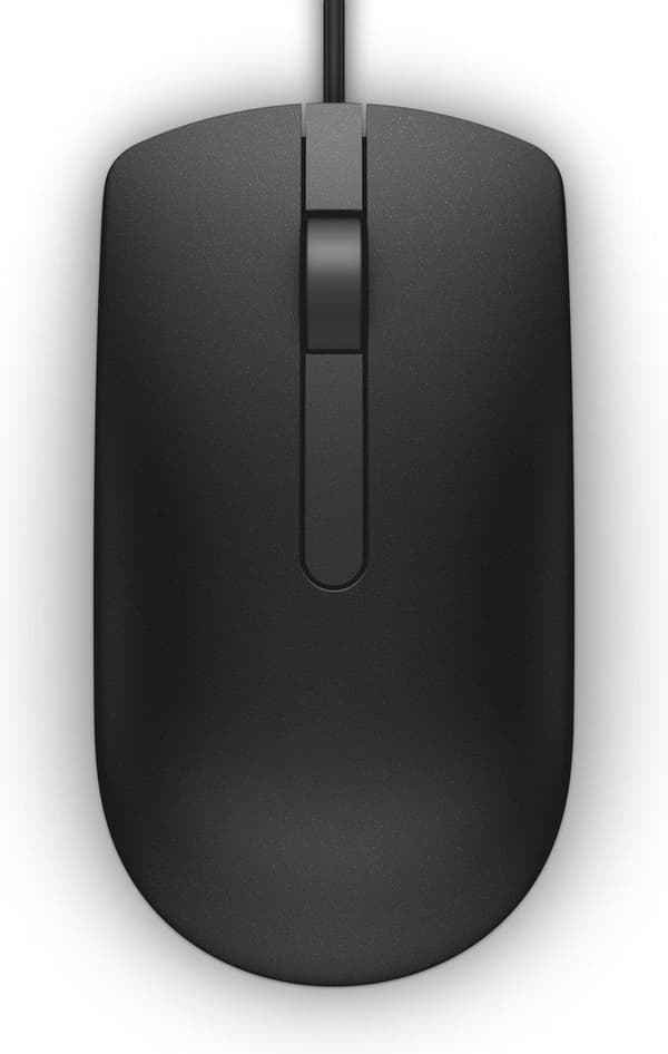 DELL MS116 mus USB Type-A Optisk 1000 DPI Ambidextrous Sort