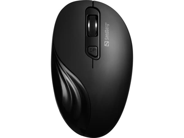 Sandberg - Mus - optisk - 4 knappar - trådlös - 2,4 GHz - trådlös mottagare (USB) (631-03)