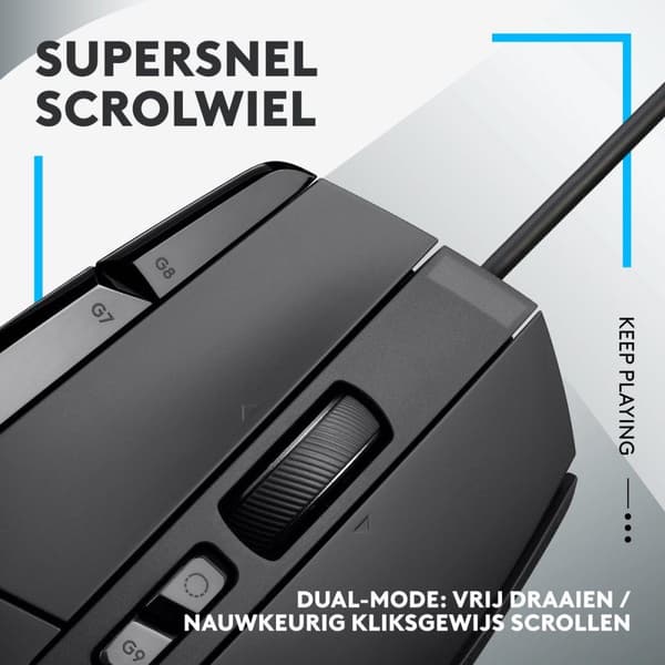 Logitech G502 X - Wired Gaming Mus - Högerhänt - Optisk - Svart