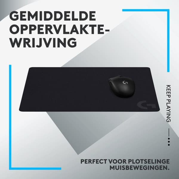 Logitech G240 - Stof til gaming musemåtte - 340 x 280 x 1 mm - Sort