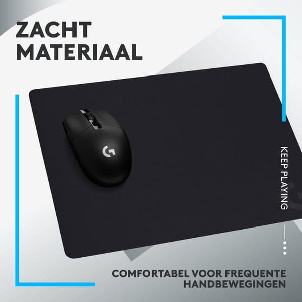 Logitech G240 - Stof til gaming musemåtte - 340 x 280 x 1 mm - Sort