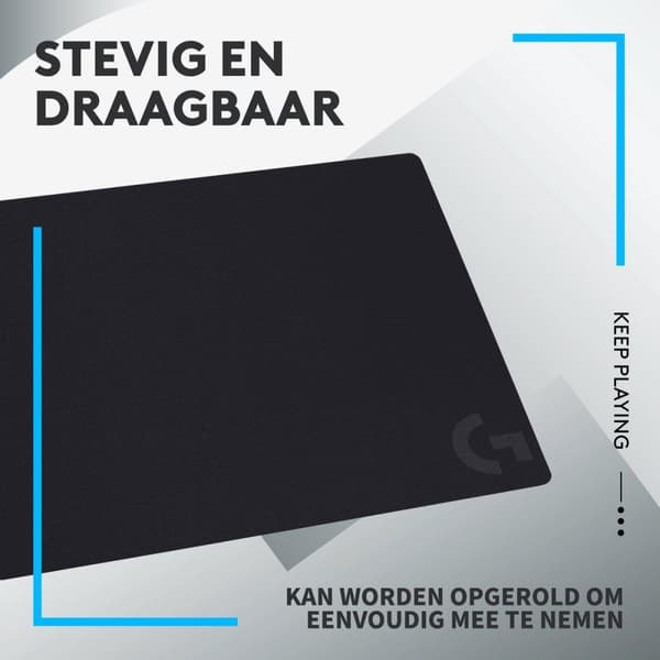 Logitech G240 - Stof til gaming musemåtte - 340 x 280 x 1 mm - Sort
