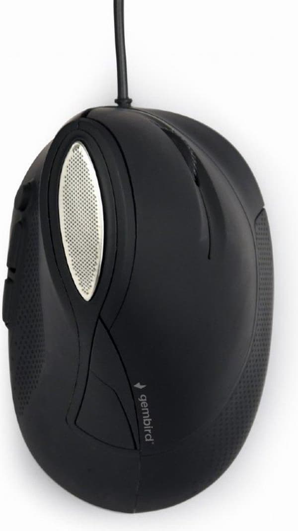 Gembird MUS-ERGO-03 mus Højrehåndet USB Type-A optisk 3200 DPI Sort