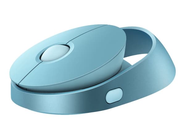 Rapoo Ralemo Air 1 - Mus - multi-mode - optisk - 3 knappar - trådlös - 2.4 GHz, Bluetooth 3.0, Bluetooth 5.0 - trådlös USB-mottagare - blå Blå