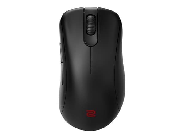 BenQ ZOWIE EC2-CW - Mus - ergonomisk - for e-sporter - høyrehendt - 5 knapper - trådløs, kablet - USB 2.0, 2.4 GHz - USB trådløs mottaker - svart
