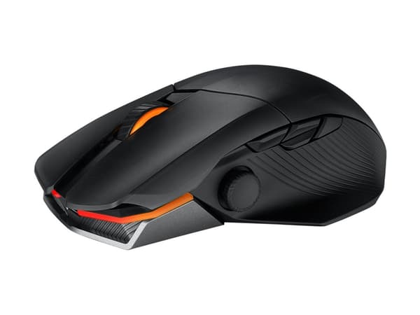 ASUS ROG Chakram X Origin - Mus - høyrehendt - optisk - 11 knapper - kablet, trådløs - Bluetooth 5.2, USB 2.0, 2.4 GHz - svart