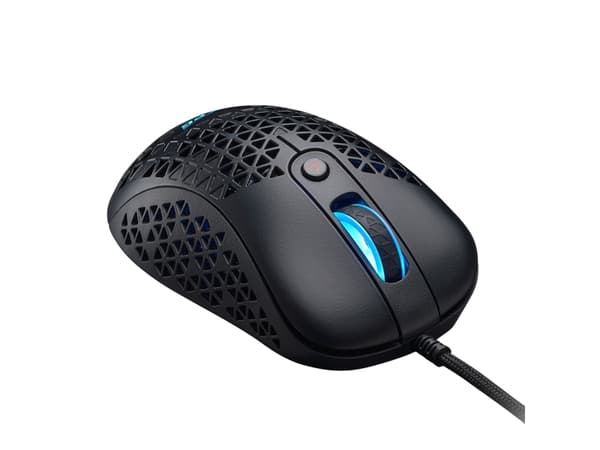 XPG SLINGSHOT-BKCWW, Molempikätinen, Optinen, USB A-tyyppi, 12000 DPI, 1 ms, Musta
