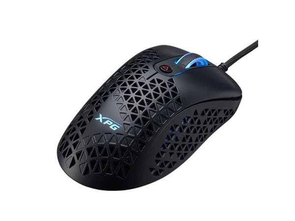 XPG SLINGSHOT-BKCWW, Molempikätinen, Optinen, USB A-tyyppi, 12000 DPI, 1 ms, Musta