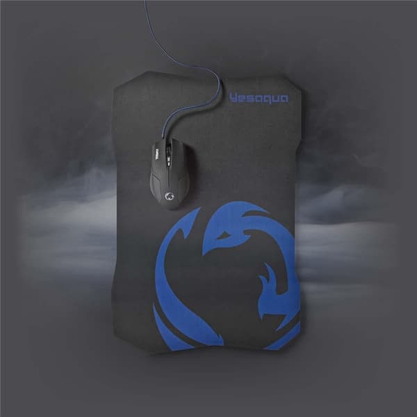 Nedis Gaming Mus og Mussemåtte Sæt | Kabel | 800 / 1200 / 1600 dpi | Justerbar DPI | Antal knapper: 6 | Højrehåndet | 1.50 m | Normal Belysning