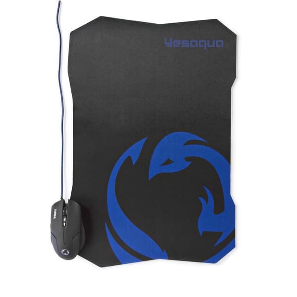 Nedis Gaming Mus og Mussemåtte Sæt | Kabel | 800 / 1200 / 1600 dpi | Justerbar DPI | Antal knapper: 6 | Højrehåndet | 1.50 m | Normal Belysning