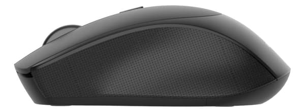 DELTACO trådløs, kompakt og lydløs mus, 1600 DPI, USB-mottaker, 4 knapper, mørkegrå