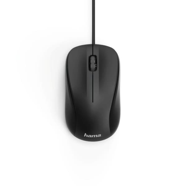 Hama Optisk Mus Med 3 Knappar MC-300 Med Kabel Svart