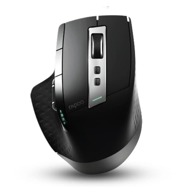 Rapoo Mouse Mm Laser Black Mt750s Svart, Silver