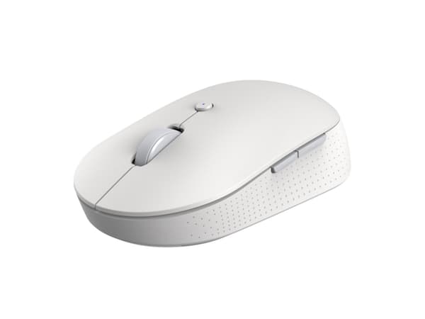 Xiaomi MI Dual Mode - Silent Edition - mus - optisk - 5 knappar - trådlös - 2.4 GHz, Bluetooth 4.2 LE - trådlös USB-mottagare - vit
