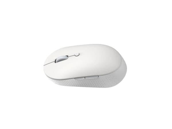 Xiaomi MI Dual Mode - Silent Edition - mus - optisk - 5 knappar - trådlös - 2.4 GHz, Bluetooth 4.2 LE - trådlös USB-mottagare - vit