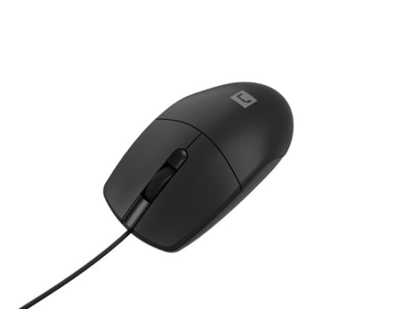 NATEC Ruff Plus, högerhand, Optisk, USB Type-A, 1200 DPI, Svart