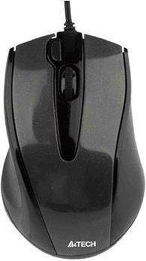 A4Tech N-500F mus Højre USB Type-A V-Track 1600 DPI Sort, Grå