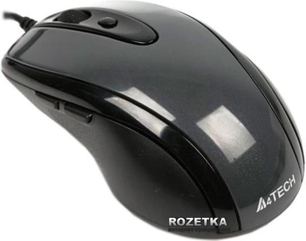 A4Tech N-708X mus USB Type-A Optisk 1600 DPI højre hånd Sort