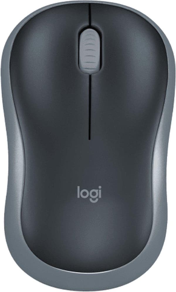 Logitech langaton hiiri M185 musta, Harmaa