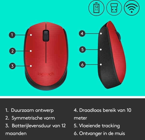 Langaton Logitech M171 -hiiri