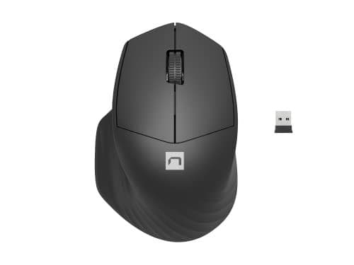 NATEC TRÅDLØS MUS SISKIN 2 BT 5.0 + 2.4GHZ Sort