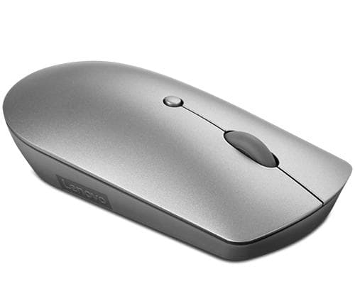 Lenovo 600 Silent - Mus - höger- och vänsterhänt - optisk blå - 3 knappar - trådlös - Bluetooth 5.0 - Iron Grey - detaljhandel - för ThinkCentre M70s