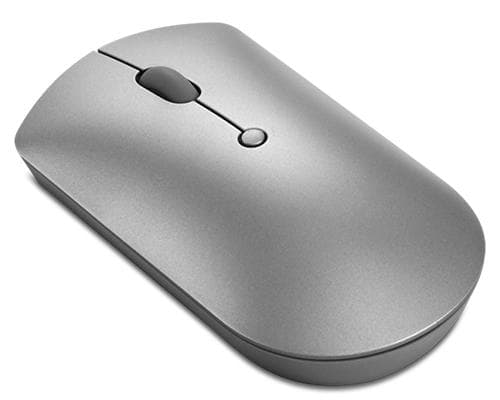 Lenovo 600 Silent - Mus - höger- och vänsterhänt - optisk blå - 3 knappar - trådlös - Bluetooth 5.0 - Iron Grey - detaljhandel - för ThinkCentre M70s