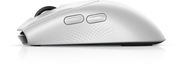 DELL Alienware Tri-Mode Gaming Mouse AW720M - Mus - optisk - 8 knappar - trådlös, trådbunden - USB, 2,4 GHz, Bluetooth 5.1 - Lunar Light (AW720M-W-DEA
