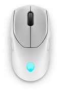 Miniatyrbild 2 av 6: DELL Alienware Tri-Mode Gaming Mouse AW720M - Mus - optisk - 8 knappar - trådlös, trådbunden - USB, 2,4 GHz, Bluetooth 5.1 - Lunar Light (AW720M-W-DEA