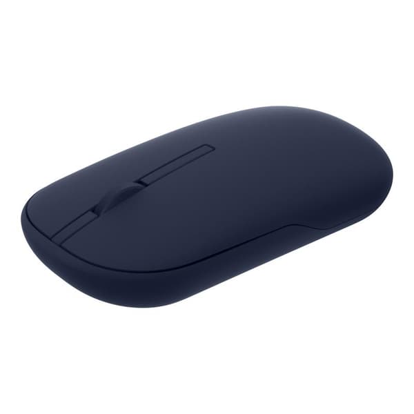 ASUS MD100 - Mus - höger- och vänsterhänt - optisk - trådlös - 2,4 GHz, Bluetooth 5.0 LE - trådlös mottagare (USB) - lugn blå (90XB07A0-BMU000)