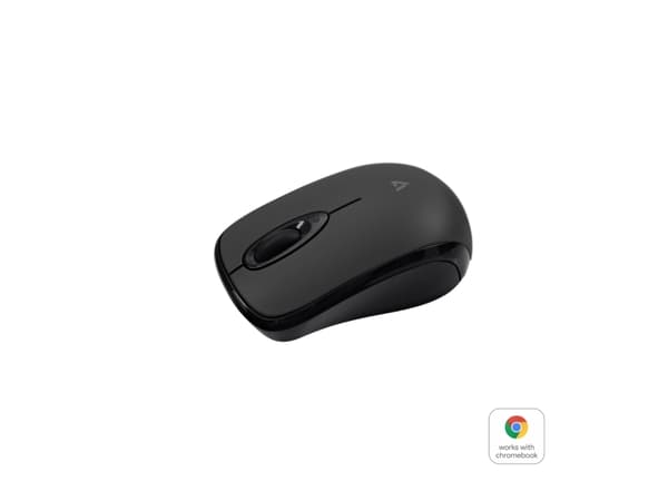 V7 MW150BT, Ambidextrous, Optisk, Bluetooth, 1000 DPI, Svart