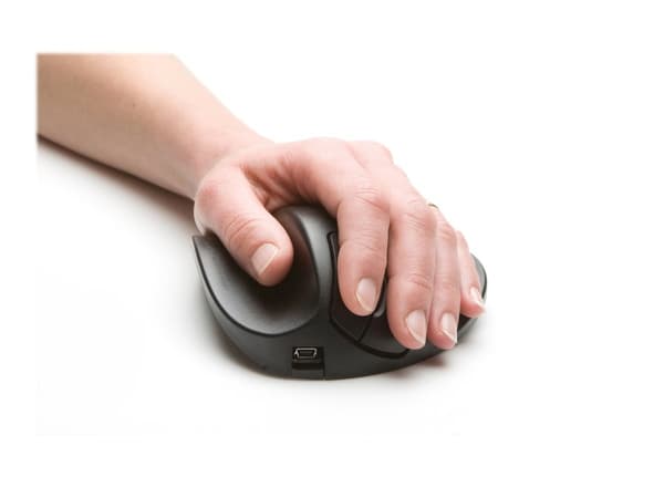 Bakker Elkhuizen HandShoeMouse Medium - Hiiri - ergonominen - oikeakätinen - 3 painiketta - langaton - langaton vastaanotin (USB)