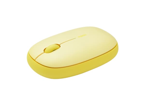 Rapoo M660 Silent, Ambidextrous, Optisk, Trådlös RF + Bluetooth, 1300 DPI, Gul