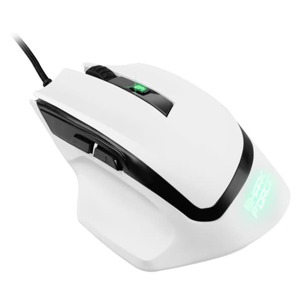 Gaming-mus Sharkoon SHARK Force II Hvid