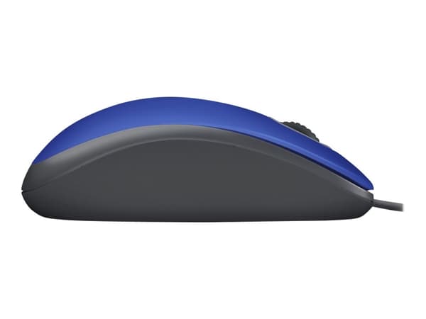 Logitech M110 Silent - Mus - høyre- og venstrehåndet - optisk - 3 knapper - kablet - USB-A - mellomgrå