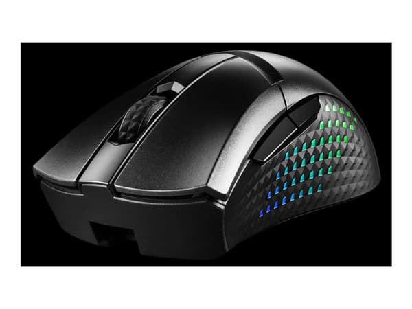 MSI CLUTCH GM51 LIGHTWEIGHT, Oikeakätinen, Optinen, USB A-tyyppi, 26000 DPI, 0,125 ms, Musta
