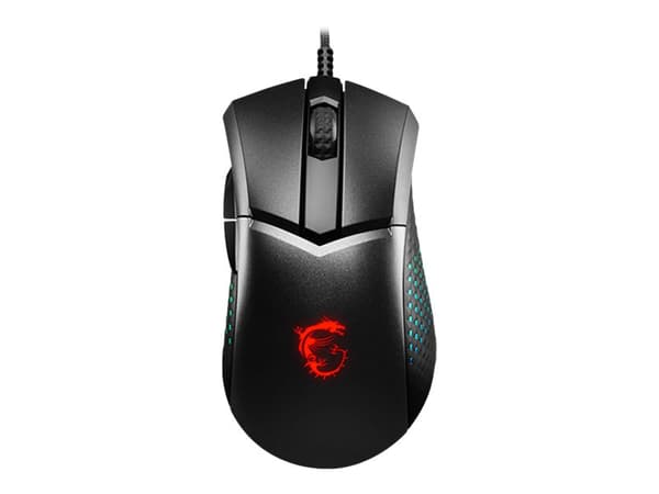 MSI Clutch GM51 - Mus - lettvekts - høyrehendt - optisk - 6 knapper - kablet - USB 2.0