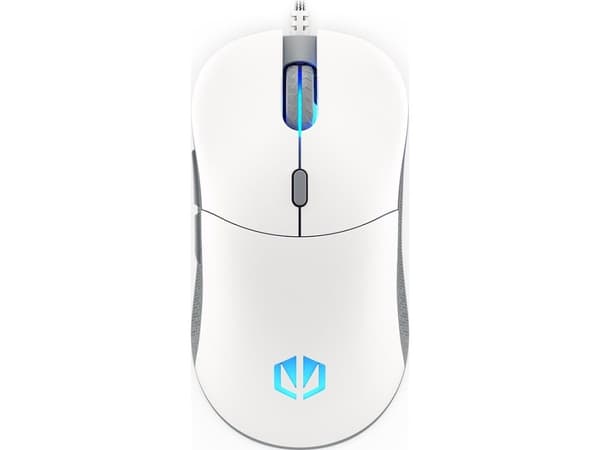 Endorfy GEM Onyx - Mus - optisk - 6 knappar - kabelansluten - USB-A - vit - detaljhandel