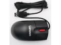 Miniatyrbilde 2 av 2: Lenovo - Mus - høyre- og venstrehåndet - laser - 3 knapper - kablet - USB - metallisk sort - ASM