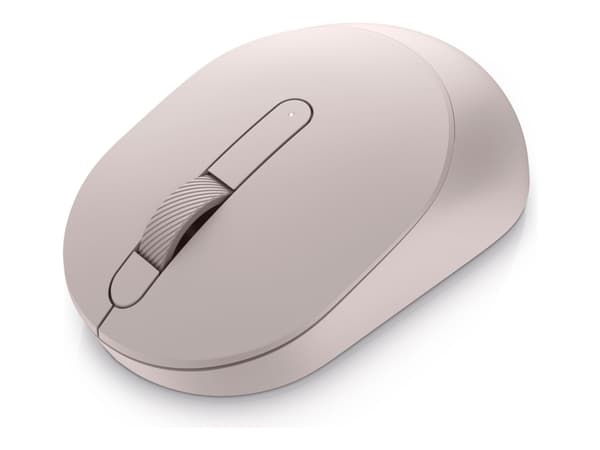 Dell MS3320W - Mus - optisk LED - 3 knappar - trådlös - 2.4 GHz, Bluetooth 5.0 - trådlös USB-mottagare - askrosa - detaljhandel - låda - med 3 års gr