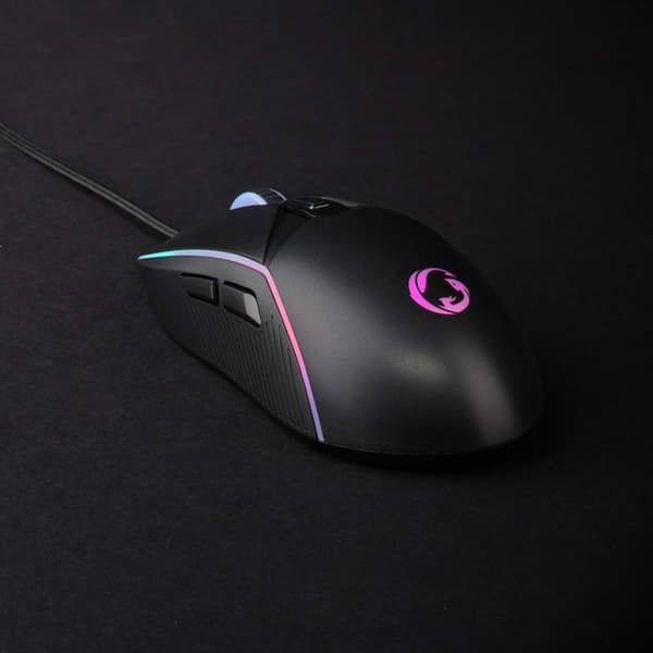 Nedis Gaming Mus | Trådbundet | 800 / 1200 / 2400 / 3200 / 4800 / 7200 dpi | Justerbar DPI | Antal knappar: 6 | Högerhänt | 1.50 m | LED